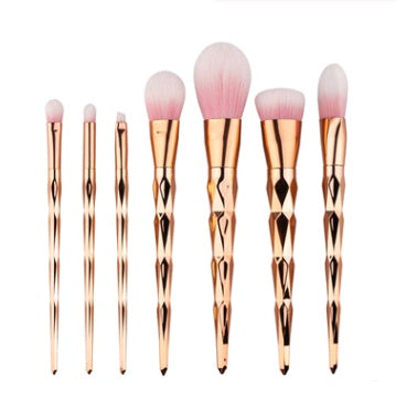 Elegance™ GlamBrush Set – 7-Piece Diamond Makeup Brush Kit