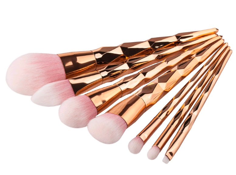Elegance™ GlamBrush Set – 7-Piece Diamond Makeup Brush Kit