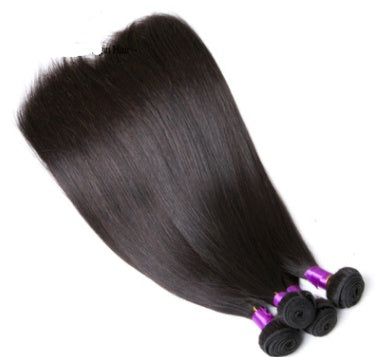 Brazilian Straight Human Hair Extensions (Natural Color)