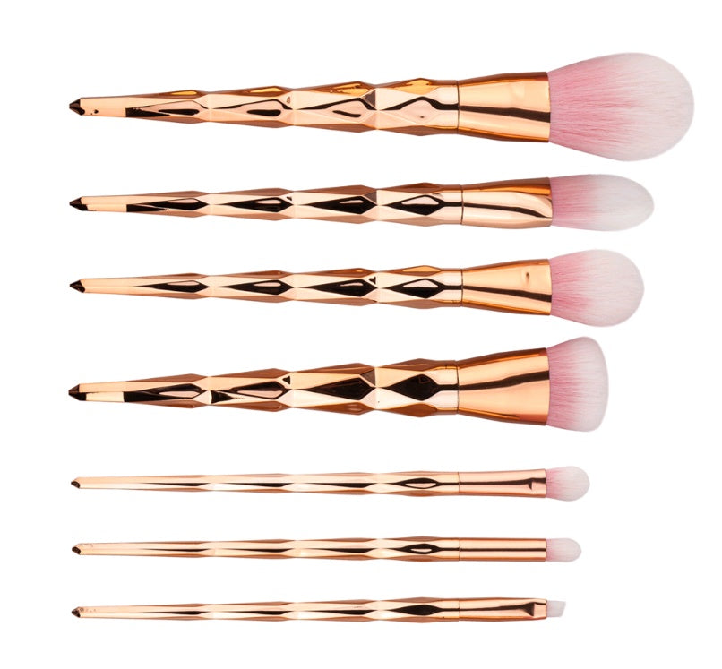 Elegance™ GlamBrush Set – 7-Piece Diamond Makeup Brush Kit