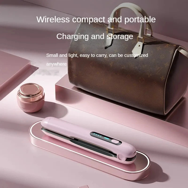 2-in-1 Cordless Hair Straightener & Curler (USB Rechargeable)