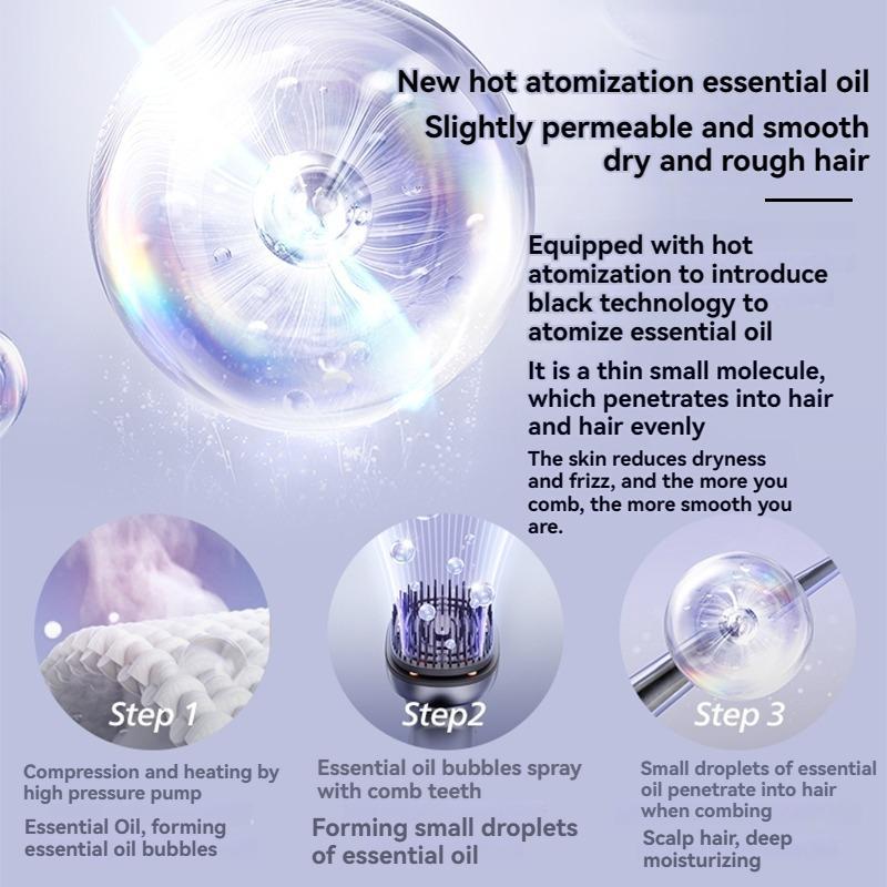 Elegance™ HairGlow Massage Brush – With Oil Infusion Technology