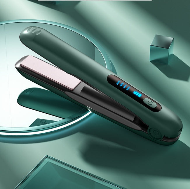 2-in-1 Cordless Hair Straightener & Curler (USB Rechargeable)