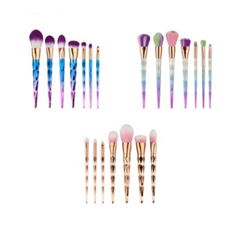Elegance™ GlamBrush Set – 7-Piece Diamond Makeup Brush Kit