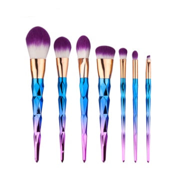 Elegance™ GlamBrush Set – 7-Piece Diamond Makeup Brush Kit
