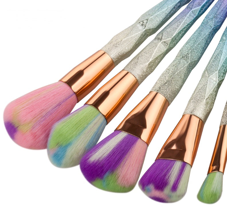 Elegance™ GlamBrush Set – 7-Piece Diamond Makeup Brush Kit