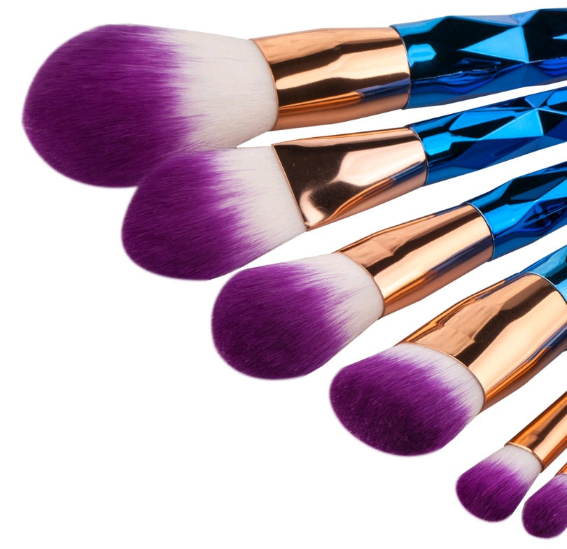 Elegance™ GlamBrush Set – 7-Piece Diamond Makeup Brush Kit