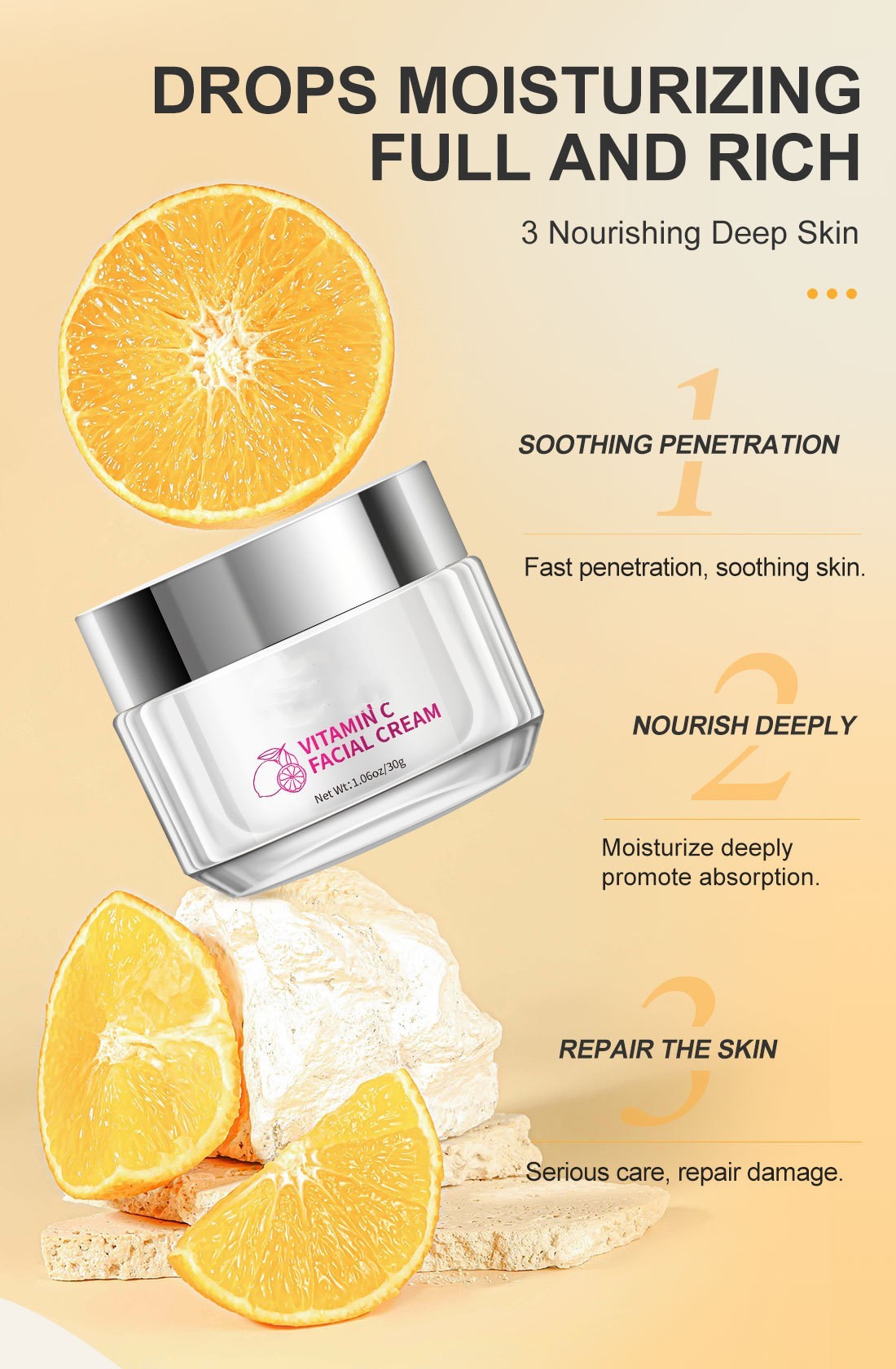 Elegance™ C-Glow Cream – Brightening Vitamin C Moisturizer