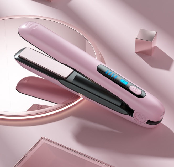 2-in-1 Cordless Hair Straightener & Curler (USB Rechargeable)