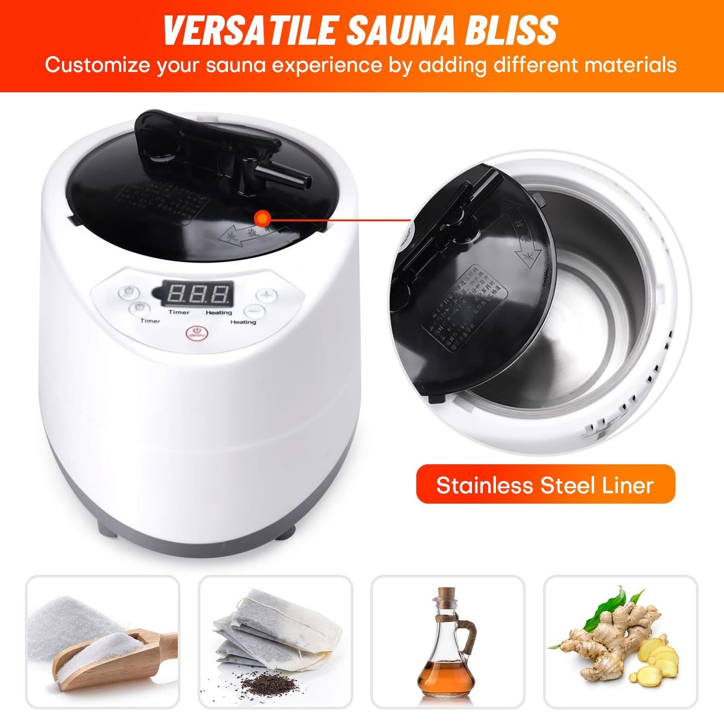 Elegance™ HomeSpa Steam Sauna – Detox & Relax at Home